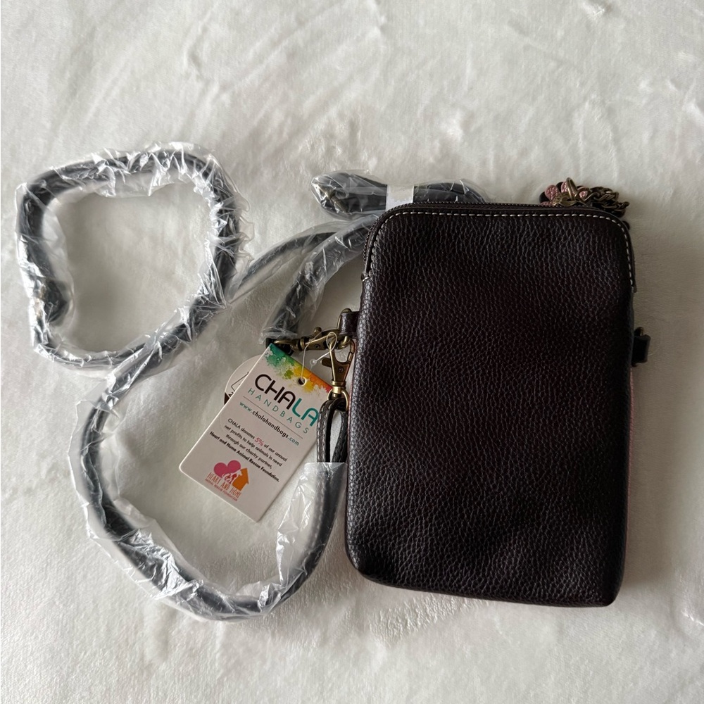 Chala Flamingo Crossbody Bag in Pink and Black - Picture 3 of 3